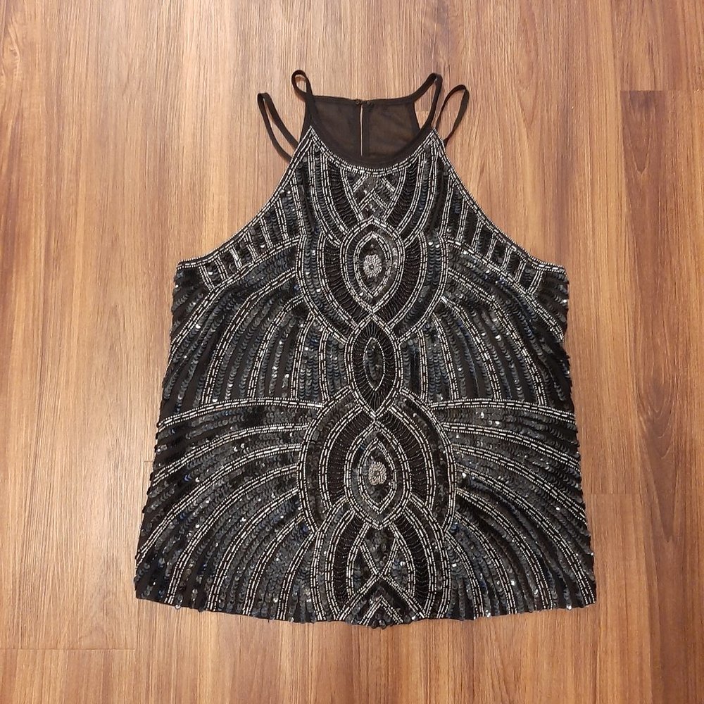 Parker sequin halter top.  Size Large.  New with Tag.